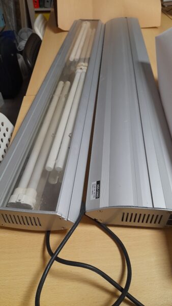 Iluminação para aquário: barras LED e reflectores fluorescentes, de 1m e de 1.20cm